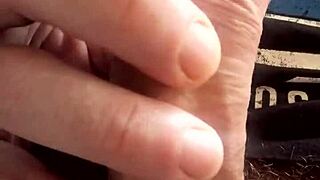 Enjoy this soft handjob on a big cock!