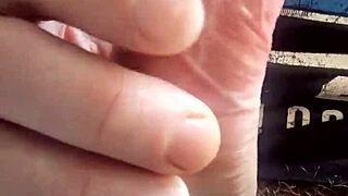 Enjoy this soft handjob on a big cock!