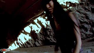 Sharon Lee Natural Big Tits Anal in Cave