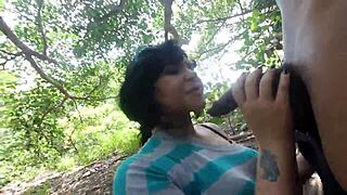 Monster booty Puerto Rican bitch, sucking that black dick outside?