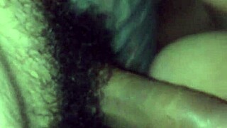 She Enthusiastically Plays with Cock and Tits Using Her Mouth