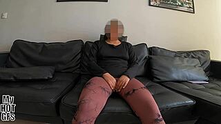 Young provincial girl asks me to visit because she wants to try her first porn video