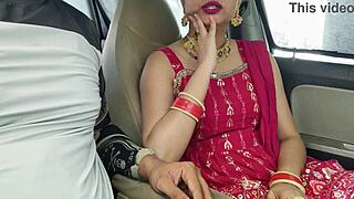 Cute Desi Indian Beautiful Bhabhi Enjoys Huge Dick In Car Outdoor Risky Public Setting
