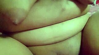 Latina pornstar shows off her natural tits while masturbating her pussy, feeling so horny and ready for cock