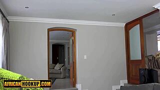 how does that white cock stretch your big natural tits ebony dancer? at twerking class