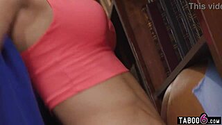 Shemale librarians Emma Rose and Kasey Kei tag team ebony babe Avery Jane