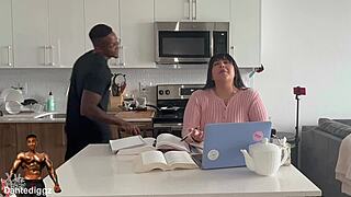 Latina BBW gets dicked down for being a great study buddy!