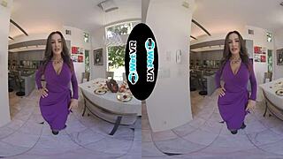 Wetvr round booty brunette creams on big dick 😩💦