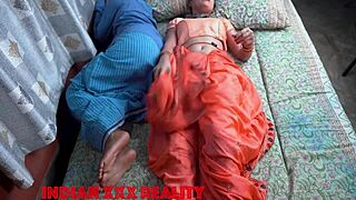 indian step mom fucks step son with tight wet pussy in hindi