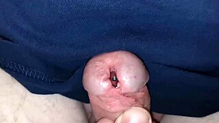 Jayq's sounding session with steel plug in penis and urethra stretching