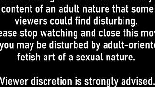 Alexis Grace as new guinea pig in bondage behind scenes