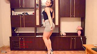 hot secretary dancing and fucking in the office?