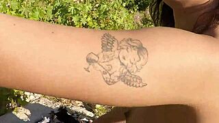 Couple's wild outdoor anal fuck in the swamp