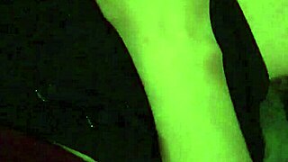 Wife Rubs Pussy While Husband Jacks Off, Ending In Creampie Cleanup.