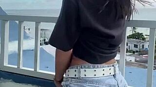 Exhibitionist Wife Showing Pussy Outdoor