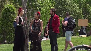 Alt mistress disgraces SPANISH babe in PUBLIC