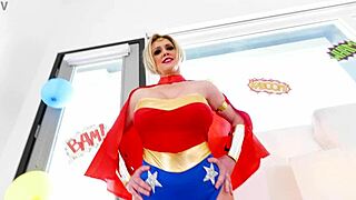 Dee Williams' sexy milf big tits handle huge cock in POV deepthroat blowjob and cum swallow. 🔥