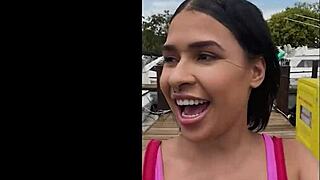 Lucky Jimmy Michaels fucks horny brunette Ryder Reys pussy on a boat trip.