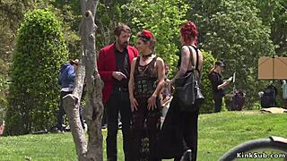 Alt mistress disgraces SPANISH babe in PUBLIC