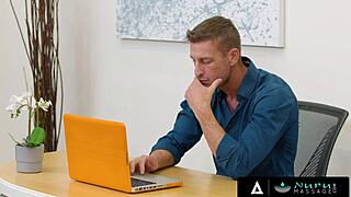 Nuru massage - boss gets experienced nuru with star masseuses Kiarra Kai and Khloe Kapri.