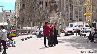 Alt mistress disgraces SPANISH babe in PUBLIC