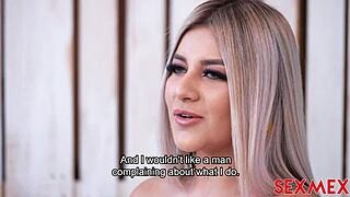 Naty Delgado's First Sexmex Scene Featuring Blowjob, Brunette, And Heels.