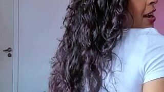 Brazilian Brunette Espuletinha Asks You to Cum on Her Natural Breasts