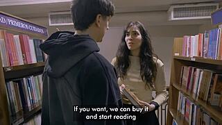 he met her at the library and she screamed during rough doggystyle fucking