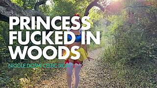 Asian Princess Cosplay Adventure In Forest Woods