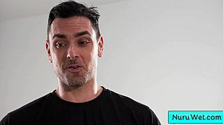 two horny busty girls seduce client before sex massage in shower - ryan driller madison morgan maya farrell