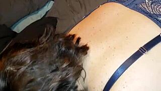 Big ass glowing milf sucks monster cock with hard nipples 😍