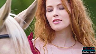 Gorgeous Hot Redhead Milf Heidi Romanova Outdoor Solo For Playboy