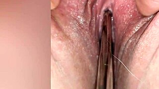 Learning to finger wife's pussy, then sounding her peehole – amazing bonus fuck with funny blobs.