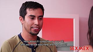 during a photoshoot, angie miller gets quick sex