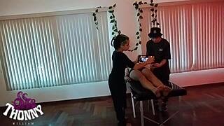 Lady milf gets foot massage part 2 👣