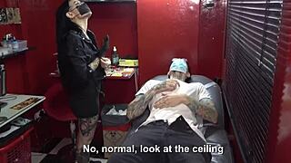 cock piercing leads to happy ending threesome with mei pang & john lemon