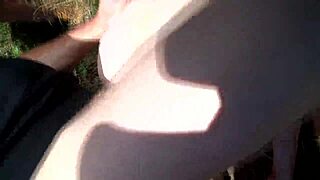 brunette milf enjoys intense beach sex with anal and fucking