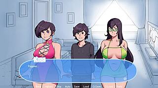 Happy puppies enjoy snow daze adventure