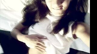 Cute Brunette Sima in Erotic Solo Masturbation