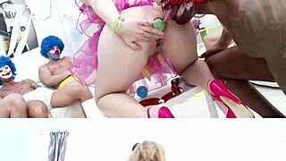 ella nova's 10on1 clown gangbang sz1620!