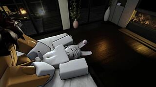 Does this Roblox bunny femboy ride my cock in a provocative way?