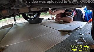 i sniff raven rogue's feet while changing oil