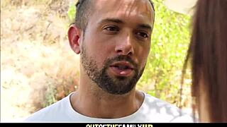 Tiny Brunette Teen Step Sister Brooke Haze Meets Step Brother One Last Time In Park