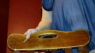 Cougar cumming hard with that big dildo