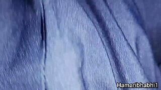 Desi Indian bhabhi enjoys passionate sex at home while husband is away.