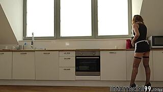 Maid Service Turns Intense with BBC Encounter in Costume