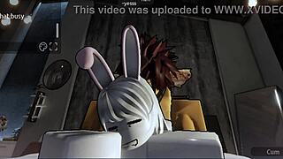 Does this Roblox bunny femboy ride my cock in a provocative way?