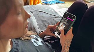 Jealous Wife Aroused by AI Bot, Gets Cum on Ass