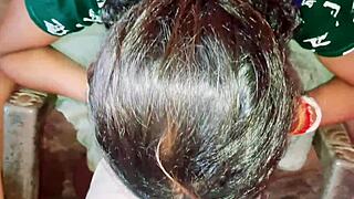 In a tiny hut, husband fucks wife passionately 😍