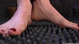 hot blonde slave endures intense bondage emotions